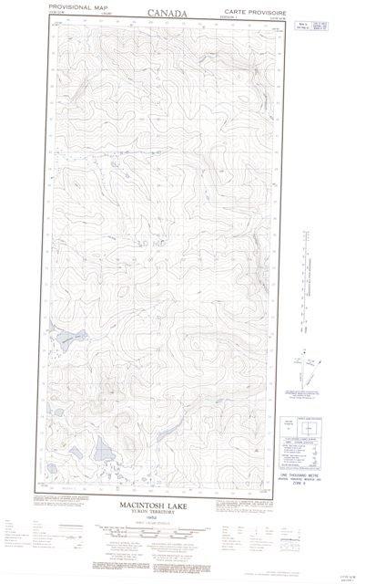 Macintosh Lake Topographic Paper Map 115H10W at 1:50,000 scale