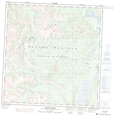 Albert Creek Topographic Paper Map 115H12 at 1:50,000 scale