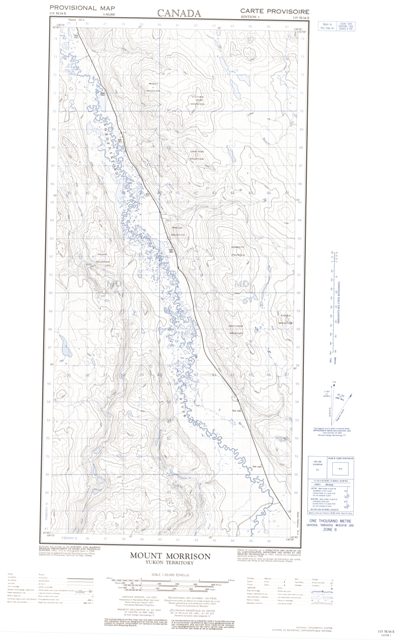 Mount Morrison Topographic Paper Map 115H16E at 1:50,000 scale