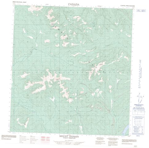 Mount Nansen Topographic Paper Map 115I03 at 1:50,000 scale