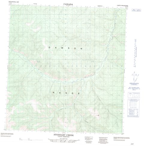 Stoddart Creek Topographic Paper Map 115I06 at 1:50,000 scale
