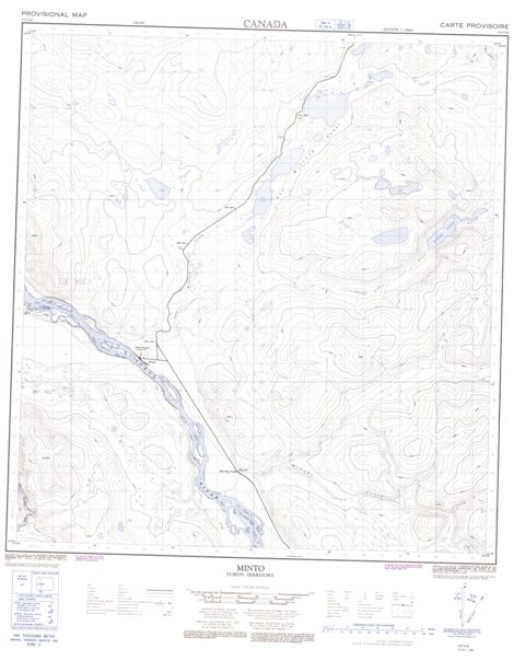 Minto Topographic Paper Map 115I10 at 1:50,000 scale