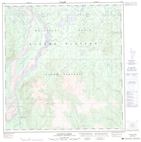Sanpete Creek Topographic Paper Map 115K01 at 1:50,000 scale