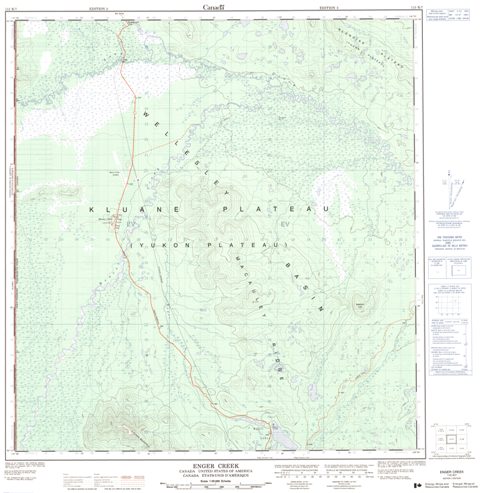 Enger Creek Topographic Paper Map 115K07 at 1:50,000 scale