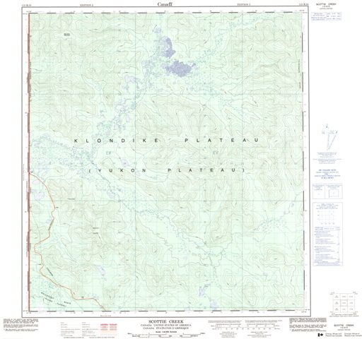 Scottie Creek Topographic Paper Map 115K10 at 1:50,000 scale