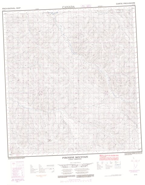 Pyroxene Mountain Topographic Paper Map 115O01 at 1:50,000 scale