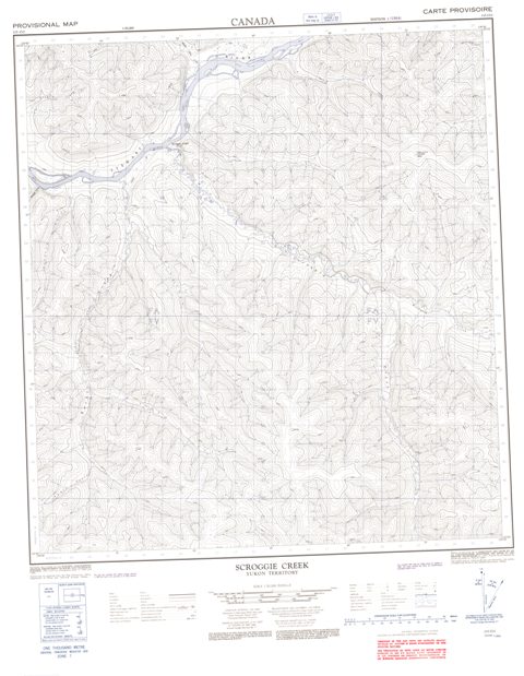 Scroggie Creek Topographic Paper Map 115O02 at 1:50,000 scale