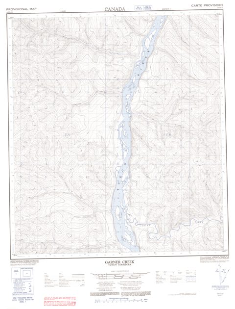 Garner Creek Topographic Paper Map 115O13 at 1:50,000 scale