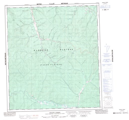 Grand Forks Topographic Paper Map 115O14 at 1:50,000 scale
