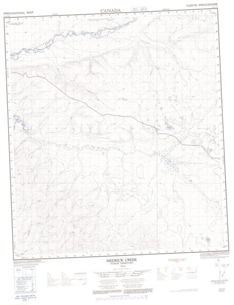 Medrick Creek Topographic Paper Map 115O16 at 1:50,000 scale