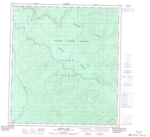 Crystal Lake Topographic Paper Map 115P01 at 1:50,000 scale