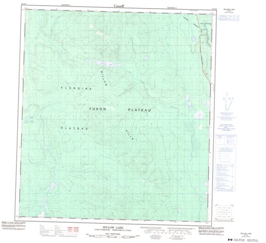 Willow Lake Topographic Paper Map 115P02 at 1:50,000 scale