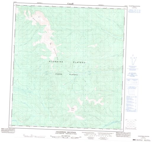 Coldspring Mountain Topographic Paper Map 115P03 at 1:50,000 scale