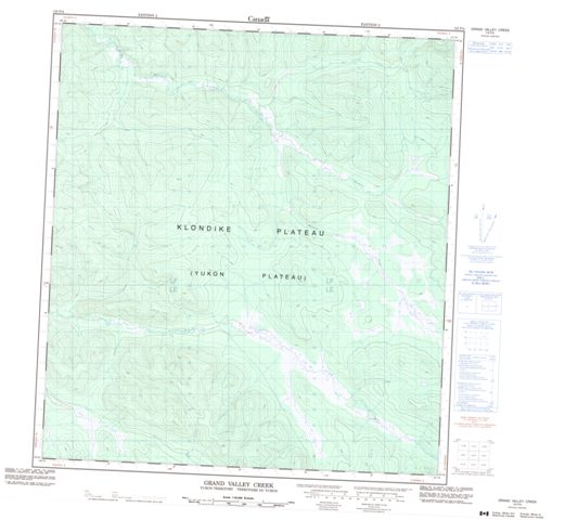Grand Valley Creek Topographic Paper Map 115P04 at 1:50,000 scale