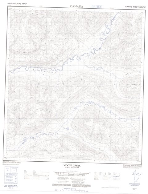 Moose Creek Topographic Paper Map 115P10 at 1:50,000 scale