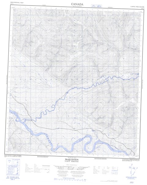 Mcquesten Topographic Paper Map 115P11 at 1:50,000 scale