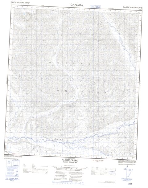 Aussie Creek Topographic Paper Map 116A04 at 1:50,000 scale