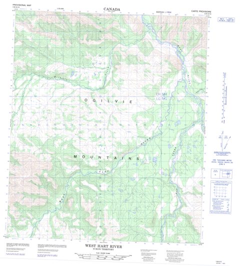 West Hart River Topographic Paper Map 116A14 at 1:50,000 scale