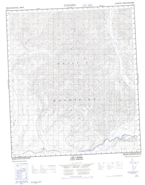 Lee Creek Topographic Paper Map 116B01 at 1:50,000 scale
