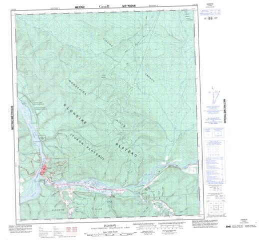 Dawson Topographic Paper Map 116B03 at 1:50,000 scale