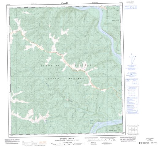 Swede Creek Topographic Paper Map 116B04 at 1:50,000 scale