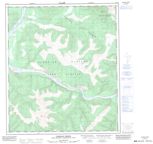 Cassiar Creek Topographic Paper Map 116C08 at 1:50,000 scale