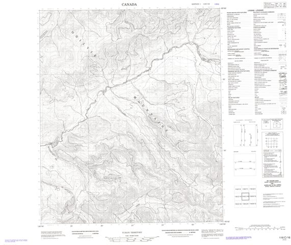 No Title Topographic Paper Map 116C16 at 1:50,000 scale
