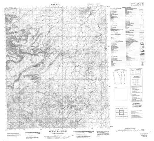 Mount Fairborn Topographic Paper Map 116G04 at 1:50,000 scale
