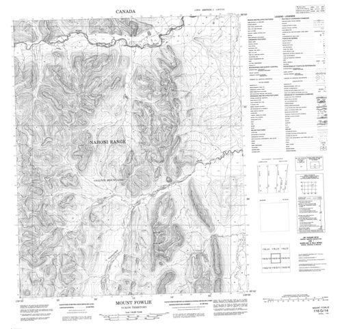 Mount Fowlie Topographic Paper Map 116G14 at 1:50,000 scale