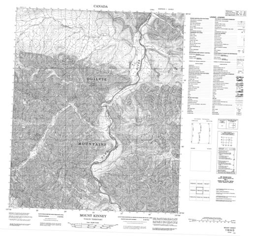 Mount Kinney Topographic Paper Map 116H03 at 1:50,000 scale