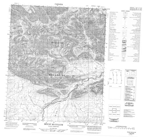 Mount Mccullum Topographic Paper Map 116H05 at 1:50,000 scale