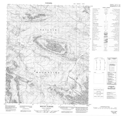 Mount Turner Topographic Paper Map 116H08 at 1:50,000 scale
