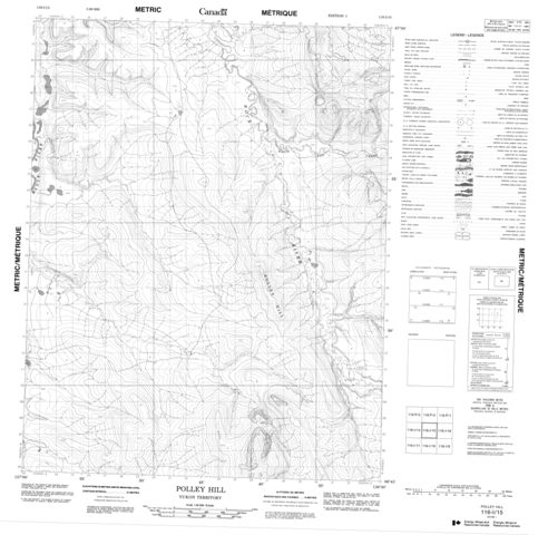 Polley Hill Topographic Paper Map 116I15 at 1:50,000 scale