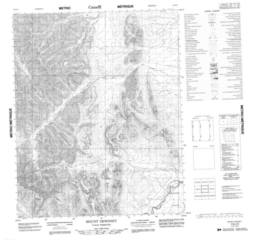 Mount Dewdney Topographic Paper Map 116J03 at 1:50,000 scale