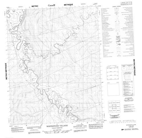 Whitestone Village Topographic Paper Map 116J08 at 1:50,000 scale