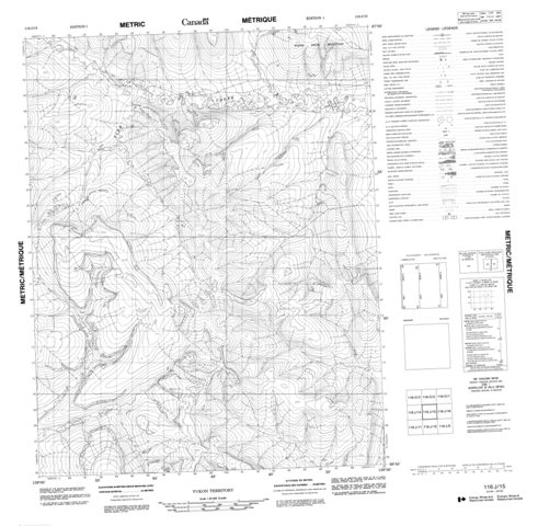 No Title Topographic Paper Map 116J15 at 1:50,000 scale