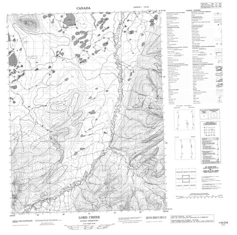 Lord Creek Topographic Paper Map 116O06 at 1:50,000 scale