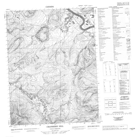 Cranberry Hill Topographic Paper Map 116O08 at 1:50,000 scale