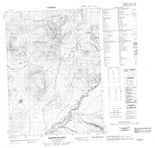 Driftwood Hill Topographic Paper Map 116O16 at 1:50,000 scale