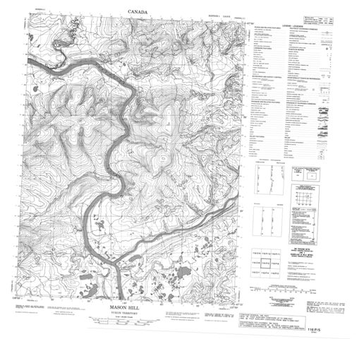 Mason Hill Topographic Paper Map 116P05 at 1:50,000 scale
