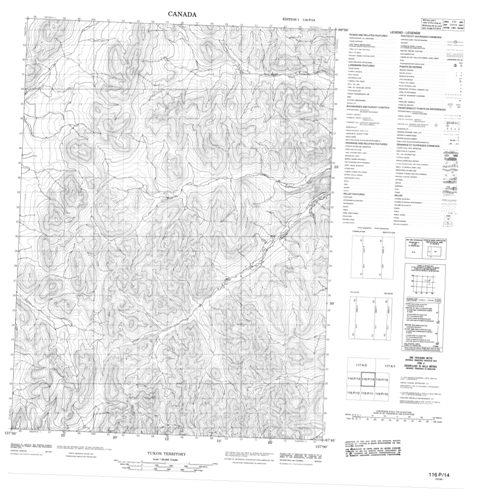 No Title Topographic Paper Map 116P14 at 1:50,000 scale