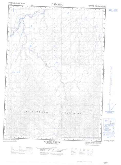 Anker Creek Topographic Paper Map 117A10E at 1:50,000 scale