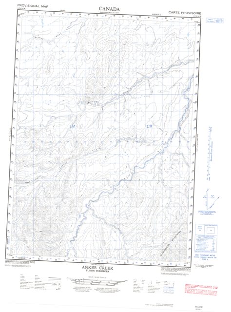 Anker Creek Topographic Paper Map 117A10W at 1:50,000 scale