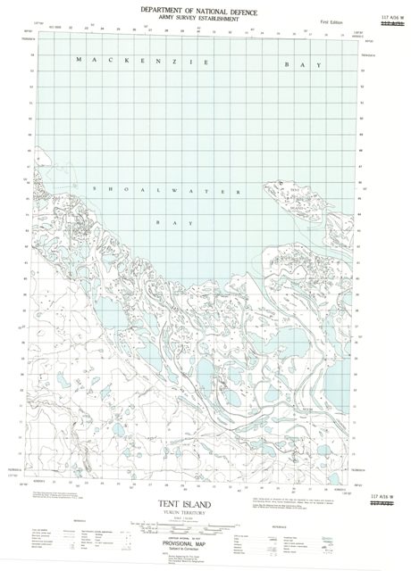 Tent Island Topographic Paper Map 117A16W at 1:50,000 scale