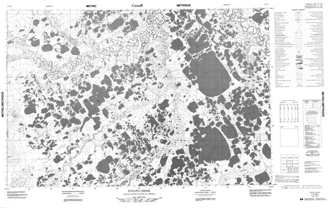Potato Creek Topographic Paper Map 117B01 at 1:50,000 scale