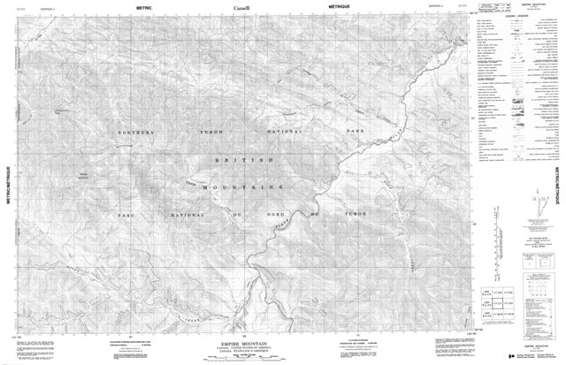Empire Mountain Topographic Paper Map 117C01 at 1:50,000 scale