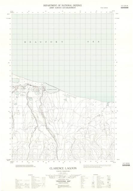 Clarence Lagoon Topographic Paper Map 117C09W at 1:50,000 scale