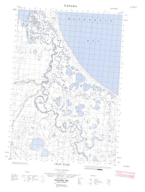 Crow River Topographic Paper Map 117D03E at 1:50,000 scale