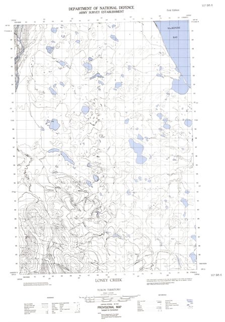 Loney Creek Topographic Paper Map 117D05E at 1:50,000 scale
