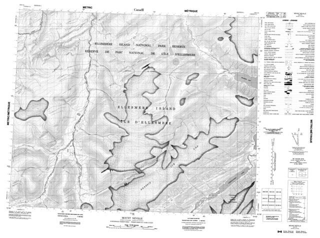 Mount Neville Topographic Paper Map 120C04 at 1:50,000 scale